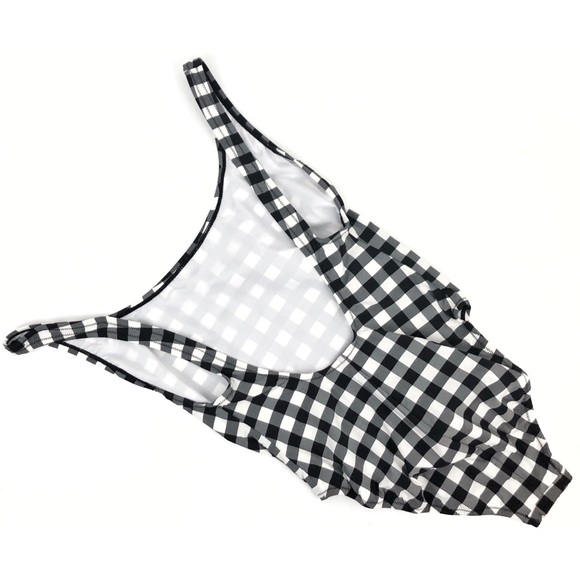NWT J. Crew Oversized Gingham One Piece Swimsuit - Picture 6 of 8